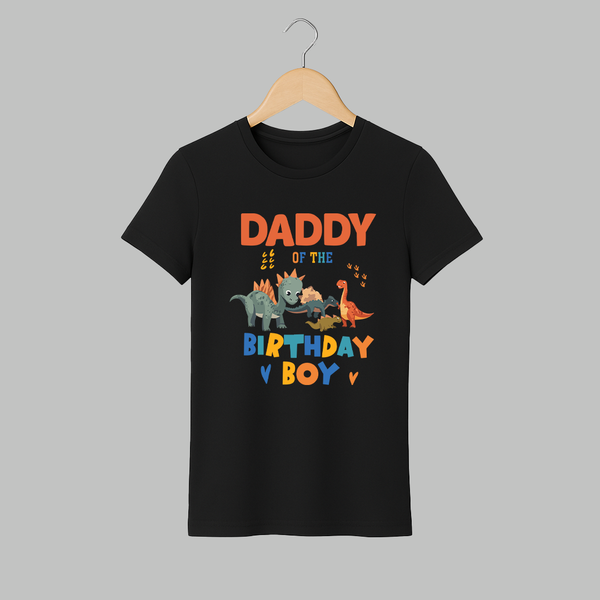 Dad of the Birthday Boy T-shirt | Personalized T-shirt for Dad - BLACK - S (Chest 19")