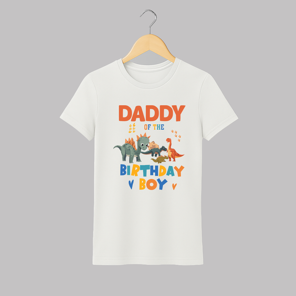 Dad of the Birthday Boy T-shirt | Personalized T-shirt for Dad - WHITE - S (Chest 19")