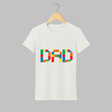 Dad T-shirt |  Custom Baby T-shirt for Dads Who Rock - WHITE - S (Chest 19")