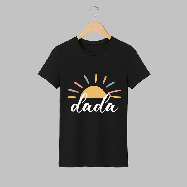 Dada T-shirt | Personalized T-shirt for the Loving Grandpa - BLACK - S (Chest 19")