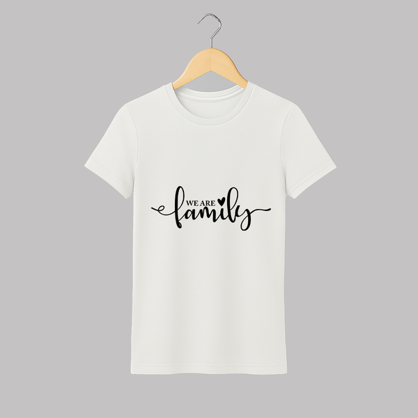 We Are Family T-shirt | Personalized Family T-shirt for Family Bonding - WHITE - S (Chest 19")