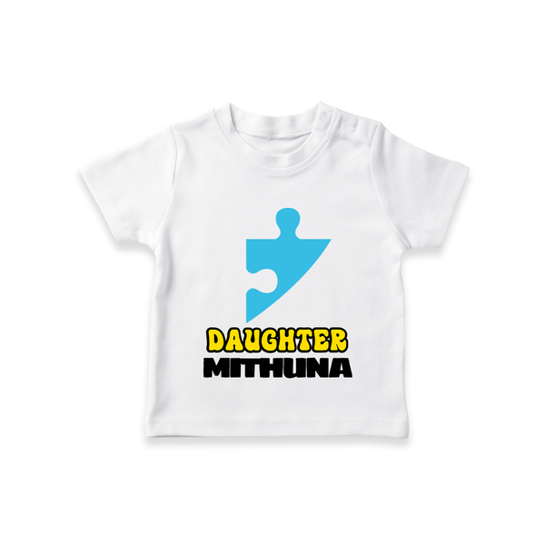 Daughter T-shirt | Personalized T-shirt for Your Daughter - WHITE - 0-5 Months Old (Chest 17")