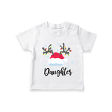 Daughter T-shirt | Custom Kids T-shirt for Your Little Girl - WHITE - 0-5 Months Old (Chest 17")