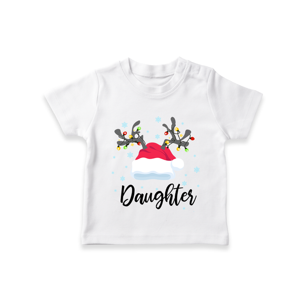 Daughter T-shirt | Custom Kids T-shirt for Your Little Girl - WHITE - 0-5 Months Old (Chest 17")