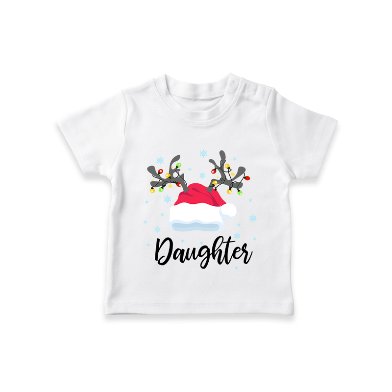 Daughter T-shirt | Custom Kids T-shirt for Your Little Girl - WHITE - 0-5 Months Old (Chest 17")