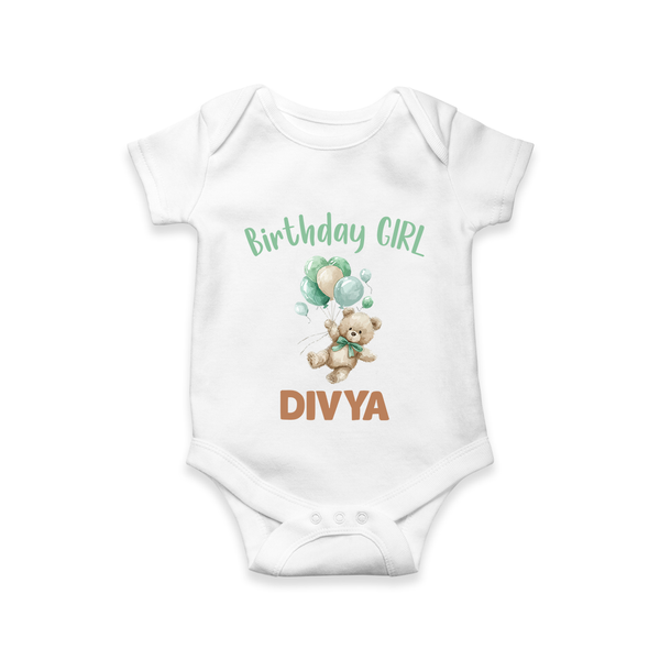 Birthday Girl Romper / Onesie | Custom Kids Romper / Onesie for Birthday Celebrations - WHITE - New Born (Chest 14")