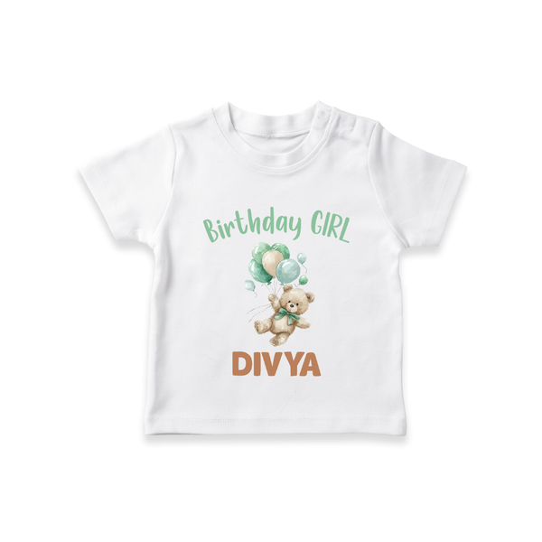 Birthday Girl T-shirt | Custom Kids T-shirt for Birthday Celebrations - WHITE - 0-5 Months Old (Chest 17")