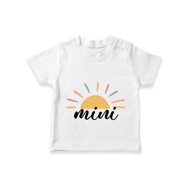 Mini T-shirt | Custom Family T-shirt for the Mini Me Daughter - WHITE - 0-5 Months Old (Chest 17")