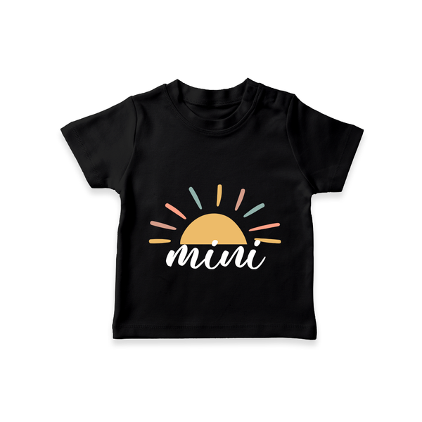 Mini T-shirt | Custom Family T-shirt for the Mini Me Daughter - BLACK - 0-5 Months Old (Chest 17")