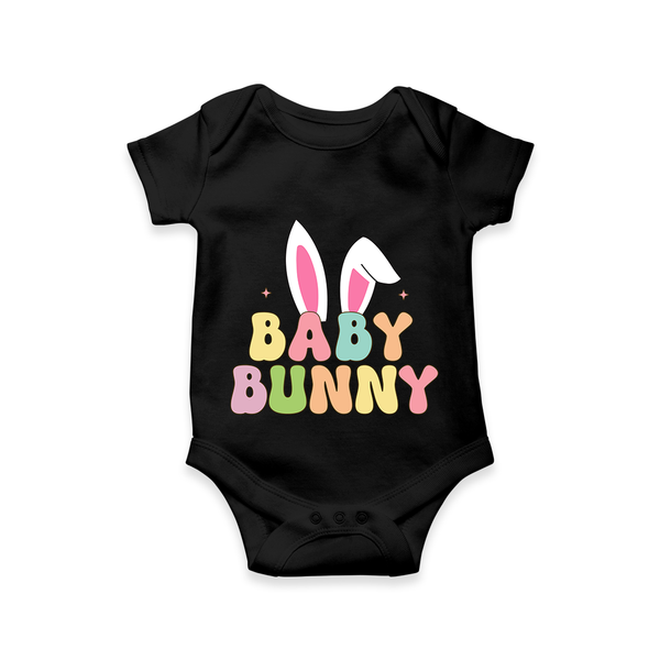 Baby Bunny Romper / Onesie | Custom Kids Romper / Onesie for Adorable Little Ones - BLACK - New Born (Chest 14")