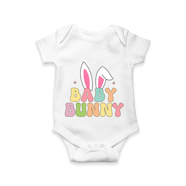 Baby Bunny Romper / Onesie | Custom Kids Romper / Onesie for Adorable Little Ones - WHITE - New Born (Chest 14")