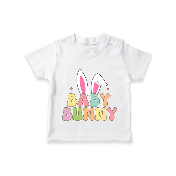Baby Bunny T-shirt | Custom Kids T-shirt for Adorable Little Ones - WHITE - 0-5 Months Old (Chest 17")