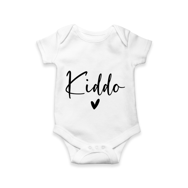 Kiddo Romper | Personalized Romper for the Family Kiddo - WHITE - New Born (Chest 14")