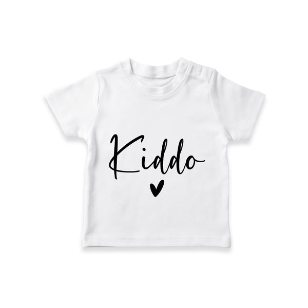 Kiddo T-shirt | Personalized T-shirt for the Family Kiddo - WHITE - 0-5 Months Old (Chest 17")
