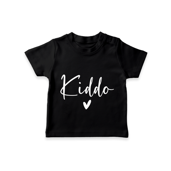 Kiddo T-shirt | Personalized T-shirt for the Family Kiddo - BLACK - 0-5 Months Old (Chest 17")