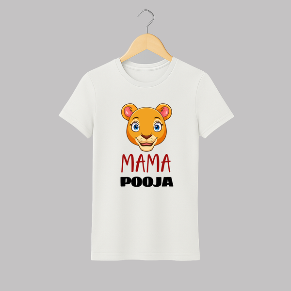 Mama T-shirt | Personalized Adult T-shirt for Mom - WHITE - S (Chest 19")