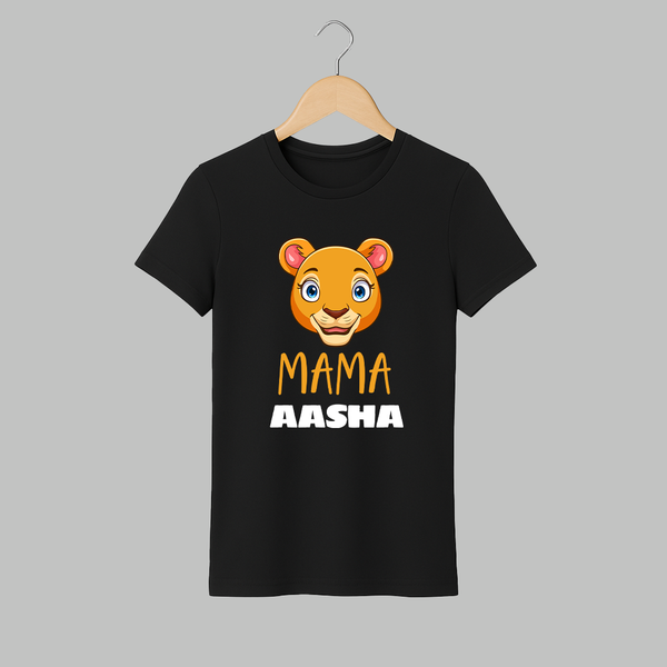 Mama T-shirt | Personalized Adult T-shirt for Mom - BLACK - S (Chest 19")