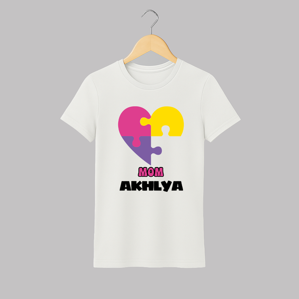 Mom T-shirt | Custom Adult T-shirt for Mom - WHITE - S (Chest 19")