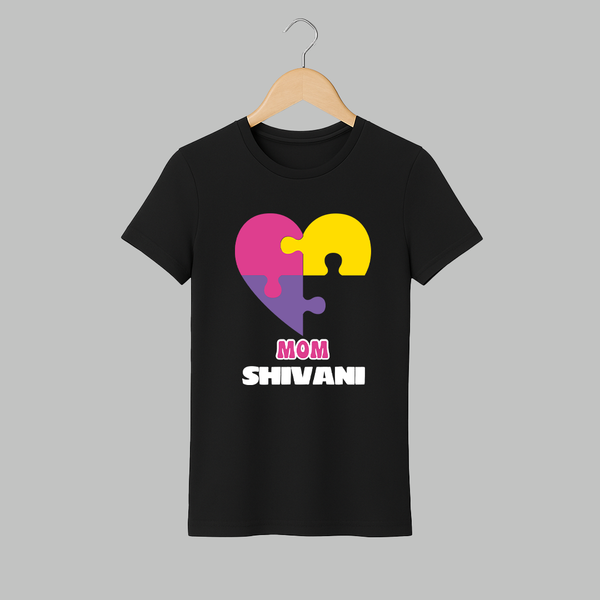 Mom T-shirt | Custom Adult T-shirt for Mom - BLACK - S (Chest 19")