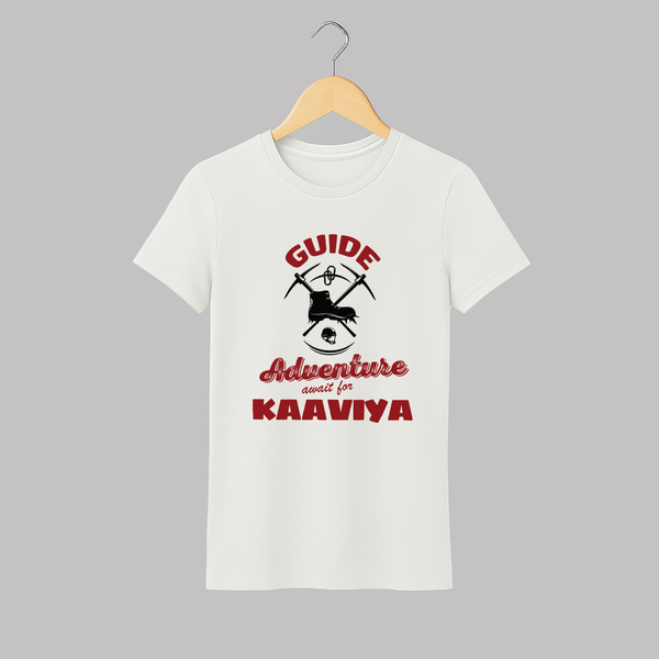 Guide Adventure Awaits For T-shirt | Custom Adult T-shirt for Mom - WHITE - S (Chest 19")