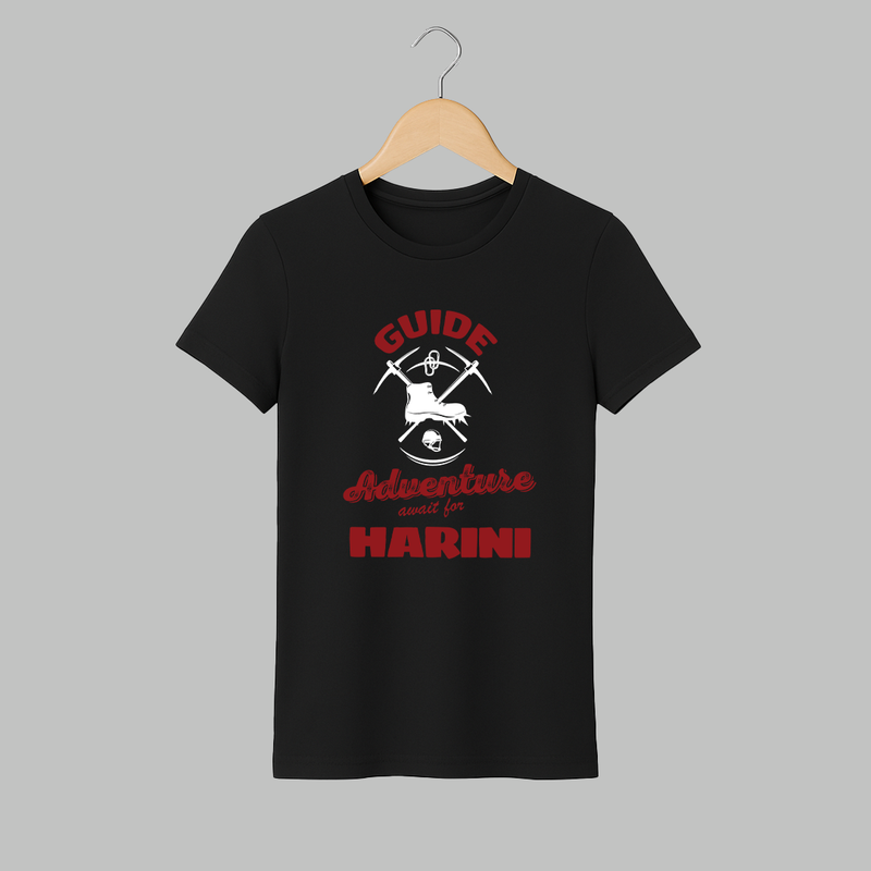 Guide Adventure Awaits For T-shirt | Custom Adult T-shirt for Mom - BLACK - S (Chest 19")