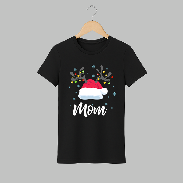 Mom T-shirt | Custom Adult T-shirt for Motherhood - BLACK - S (Chest 19")