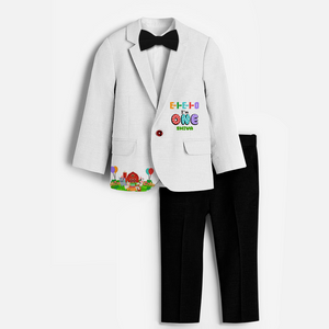 First Year Farm Themed Customized Knitted Blazer With Name For Kids