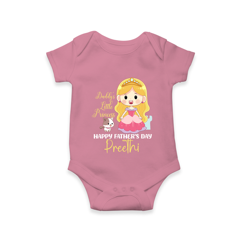 Newborn Romper/Onesie | Celebrate First Father's Day Custom Printed Design - ONION - New Born (Chest 14")