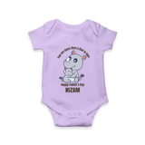 My First Father's Day Romper/Onesie | Dad and Me Matching Set Name Customizable - LILAC - New Born (Chest 14")