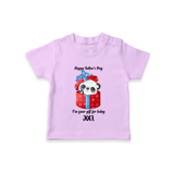 Soft Cotton T-Shirt for First Father's Day | Personalized Babywear Cute and Comfy - LILAC - 0-5 Months Old (Chest 17")