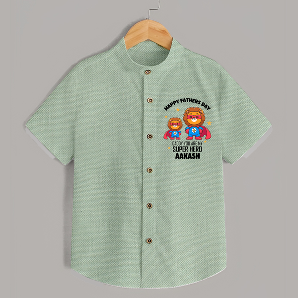 Best Dad Ever Shirt | Baby Outfit for Happy First Father's Day Gift - MINT GREEN - 0 - 6 Months Old (Chest 23")