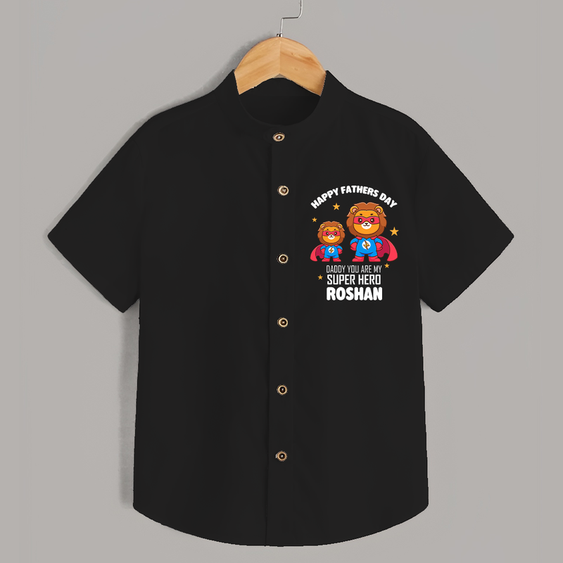 Best Dad Ever Shirt | Baby Outfit for Happy First Father's Day Gift - BLACK - 0 - 6 Months Old (Chest 23")