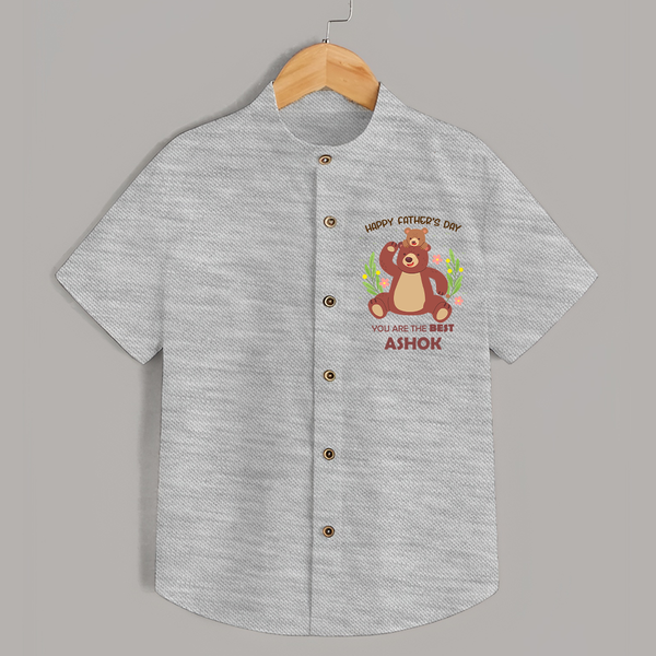 Love You Dad Shirt | Soft Cotton Babywear Unique First Father's Day Gift - GREY - 0 - 6 Months Old (Chest 23")