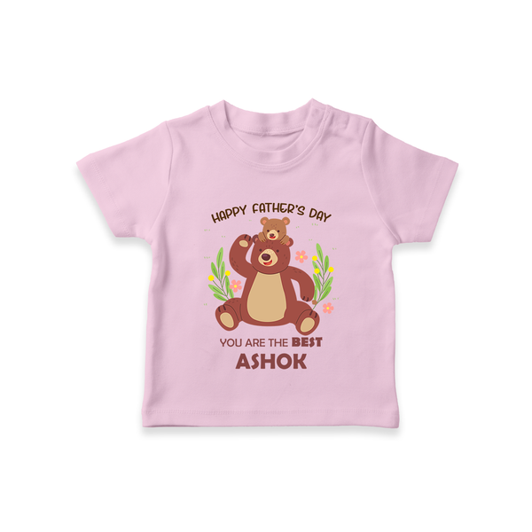 Love You Dad T-Shirt | Soft Cotton Babywear Unique First Father's Day Gift - BABY PINK - 0-5 Months Old (Chest 17")