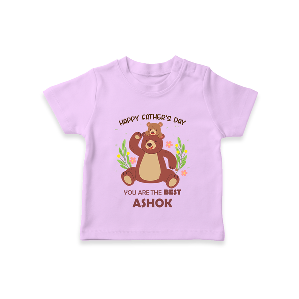 Love You Dad T-Shirt | Soft Cotton Babywear Unique First Father's Day Gift - LILAC - 0-5 Months Old (Chest 17")