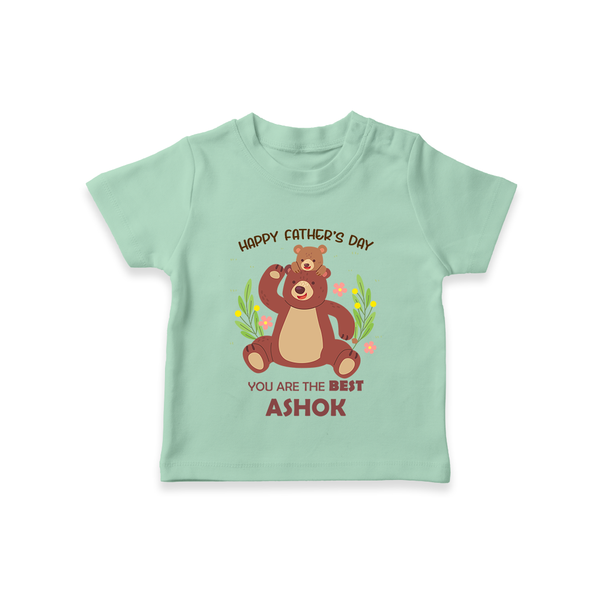 Love You Dad T-Shirt | Soft Cotton Babywear Unique First Father's Day Gift - MINT GREEN - 0-5 Months Old (Chest 17")