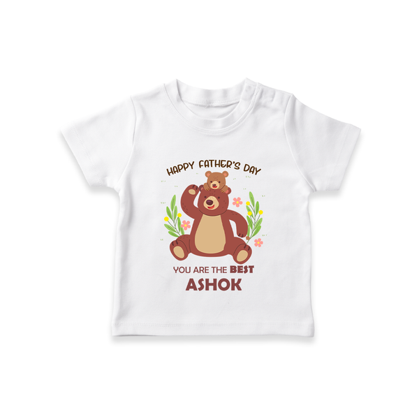Love You Dad T-Shirt | Soft Cotton Babywear Unique First Father's Day Gift - WHITE - 0-5 Months Old (Chest 17")