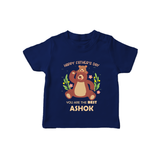 Love You Dad T-Shirt | Soft Cotton Babywear Unique First Father's Day Gift - NAVY BLUE - 0-5 Months Old (Chest 17")