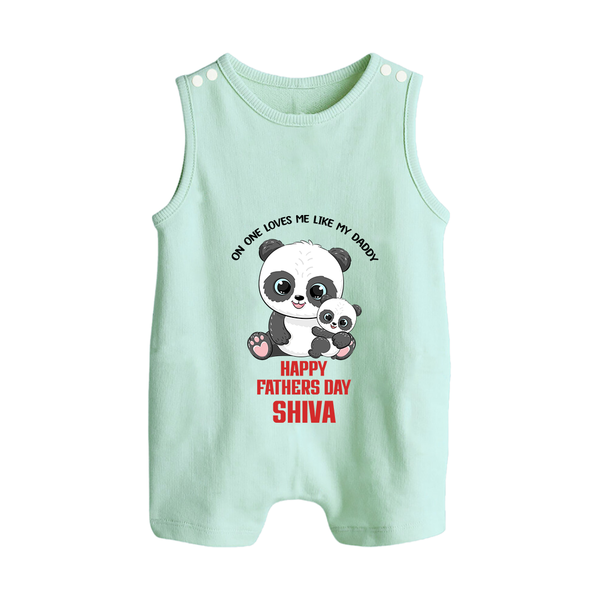 Super Dad Romper Suit/Sleeveless Romper | Baby's First Gift to Daddy Comfy and Cute - MINT GREEN - 0 - 5 Months Old (Chest 18")
