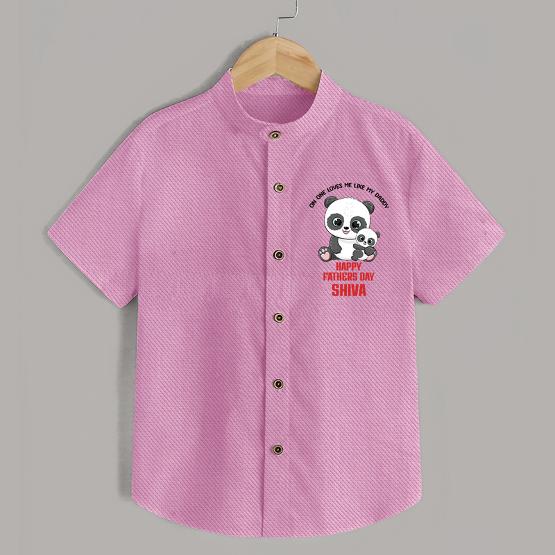 Super Dad Shirt | Baby's First Gift to Daddy Comfy and Cute - BABY PINK - 0 - 6 Months Old (Chest 23")