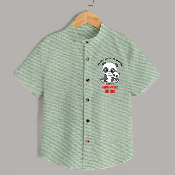 Super Dad Shirt | Baby's First Gift to Daddy Comfy and Cute - MINT GREEN - 0 - 6 Months Old (Chest 23")
