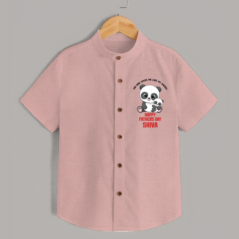 Super Dad Shirt | Baby's First Gift to Daddy Comfy and Cute - PEACH - 0 - 6 Months Old (Chest 23")