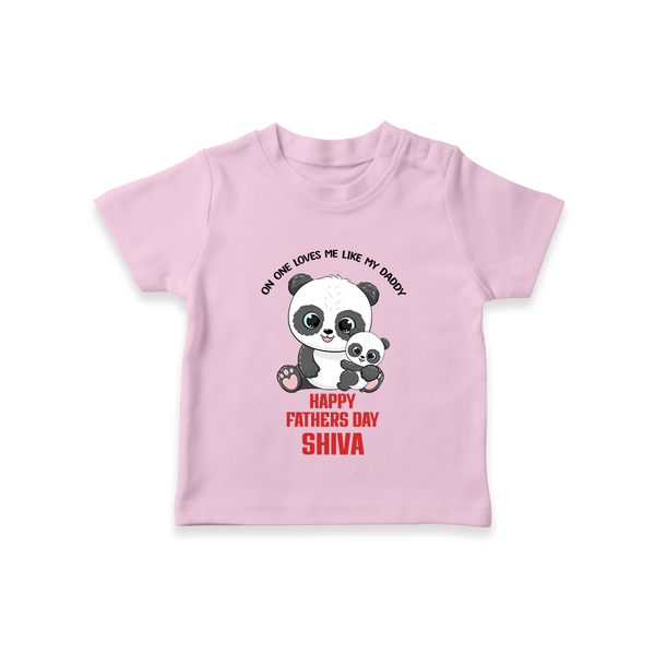 Super Dad T-Shirt | Baby's First Gift to Daddy Comfy and Cute - BABY PINK - 0-5 Months Old (Chest 17")