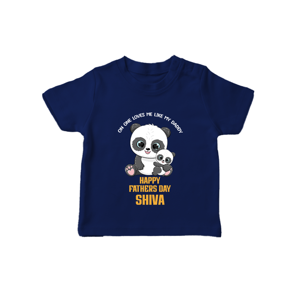 Super Dad T-Shirt | Baby's First Gift to Daddy Comfy and Cute - NAVY BLUE - 0-5 Months Old (Chest 17")