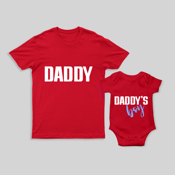 Perfect For Father's Day Matching Outfit Set | Dad T-shirt with Baby Romper