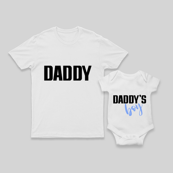 Perfect For Father's Day Matching Outfit Set | Dad T-shirt with Baby Romper