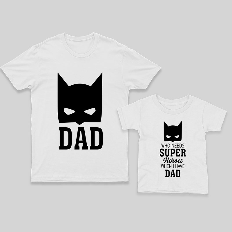 Dad and Little One T-shirt Combo | Personalized Matching Shirts