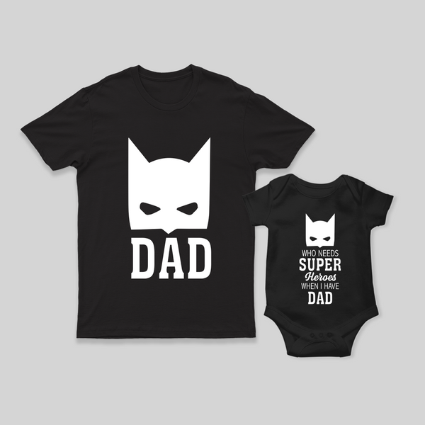Daddy and Baby Matching Combo | Soft Cotton T-shirt and Romper Set