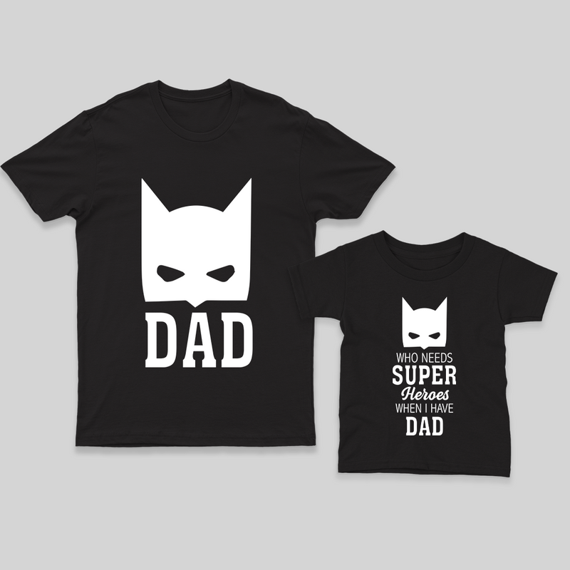 Dad and Little One T-shirt Combo | Personalized Matching Shirts