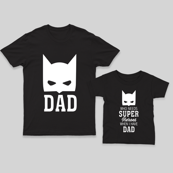 Dad and Little One T-shirt Combo | Personalized Matching Shirts